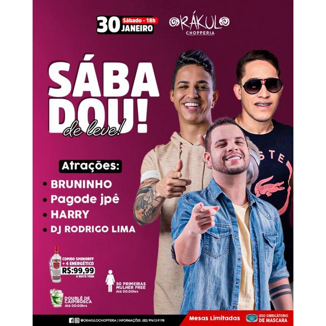 Sábadou com “S” de SAMBA E SWINGUEIRA