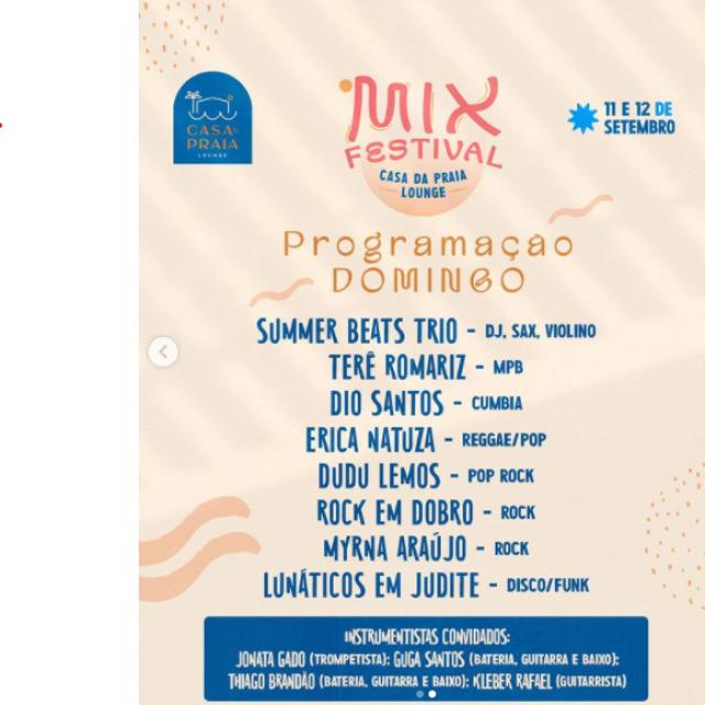 Mix Festival Casa De Praia – Domingo