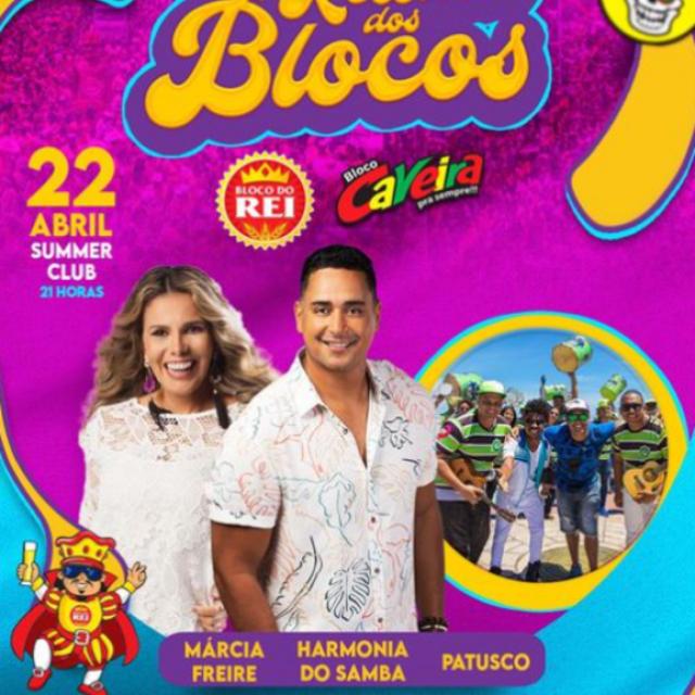 Blocos do Rei e Caveira se unem, parte do evento será com trio