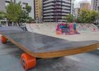 Skate de 8 metros é novo espaço criativo na Praça do Skate