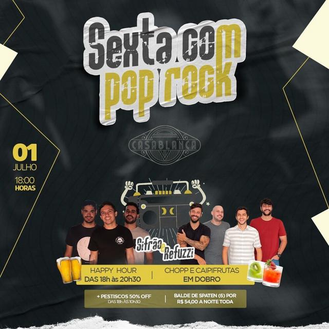 Sexta com Pop Rock
