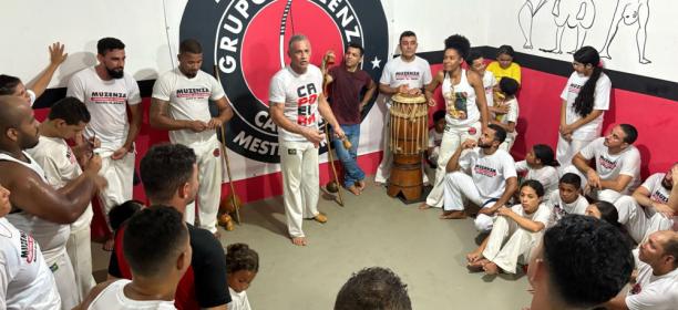 Projeto Ecoar promove roda de capoeira aberta à comunidade no CT Muzenza Alagoas