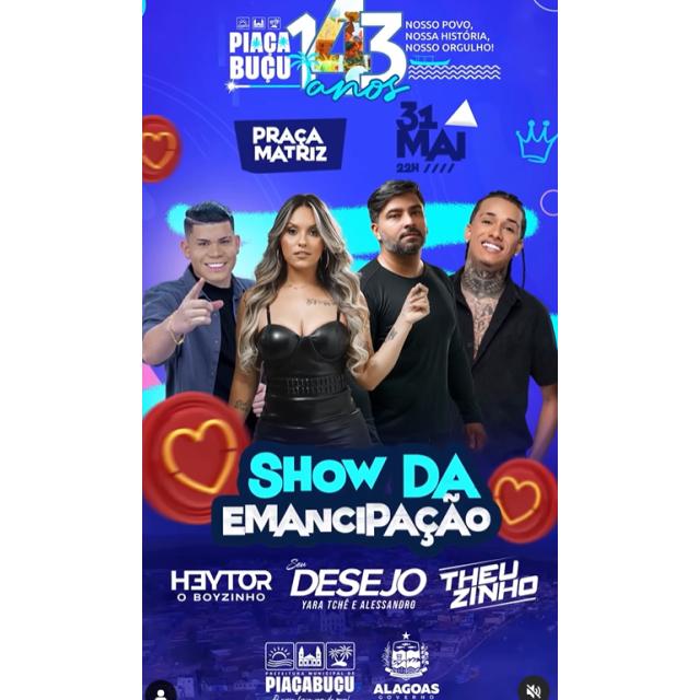 Show da Emancipação de Piaçabuçu – 143 anos!