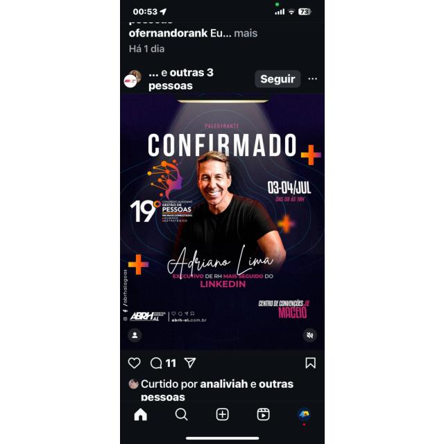 Adriano Lima no 19º Congresso Alagoano de Gestão de Pessoas