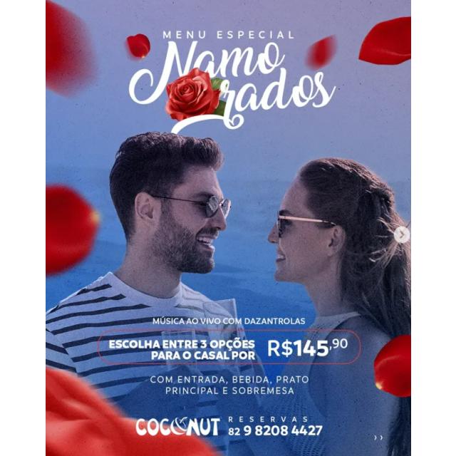 Jantar Dia dos Namorados no Coconut