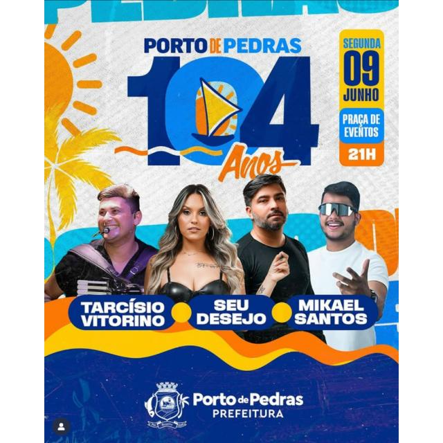 Porto de Pedras completa 104