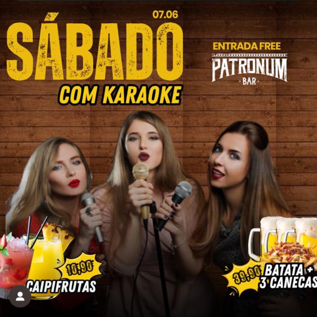 Sábado com karaokê no Patronum Bar