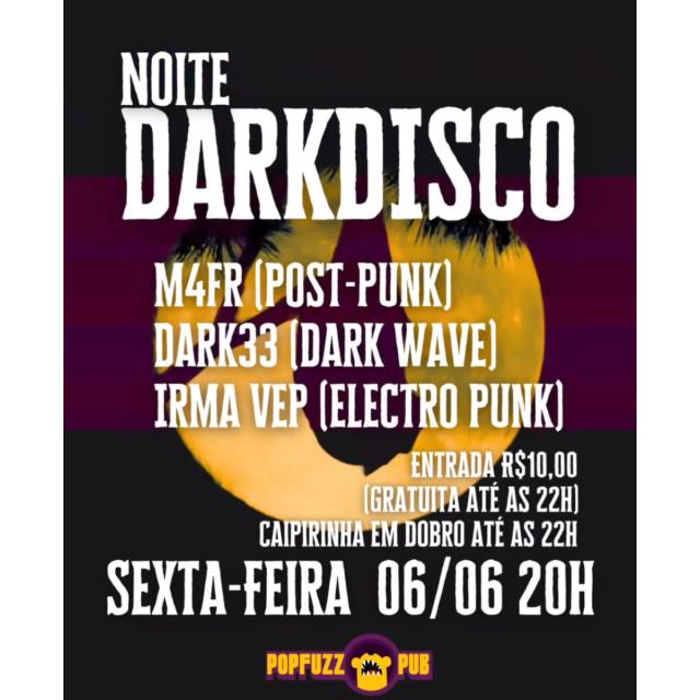 Noite DarkDisco – Popfuzz Pub