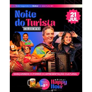 Segunda é dia da Noite do Turista no Maikai!