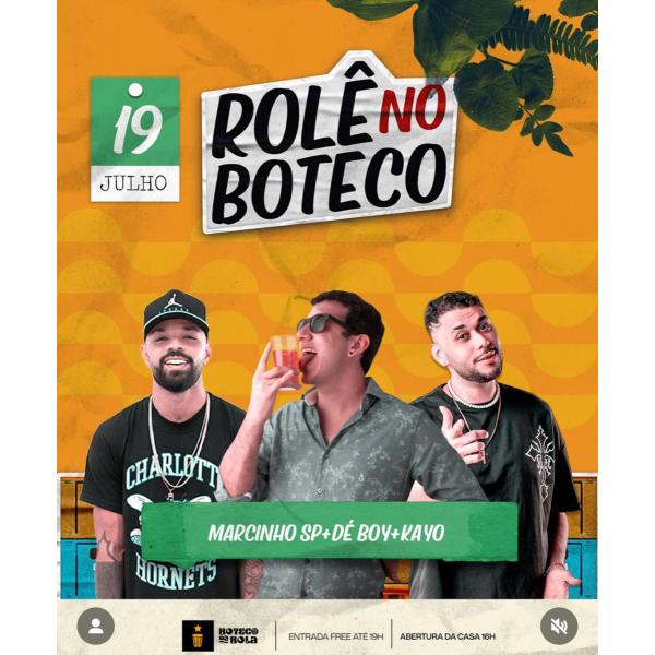 Sábado é dia de Rolê no Boteco!