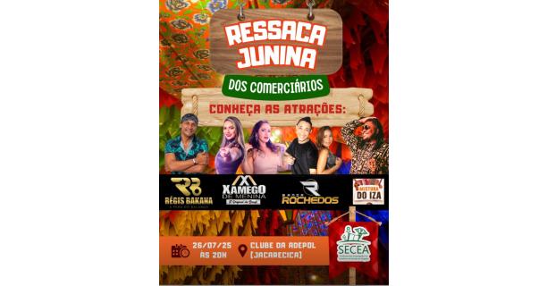 Comerciários farão a 2ª Ressaca Junina no próximo sábado