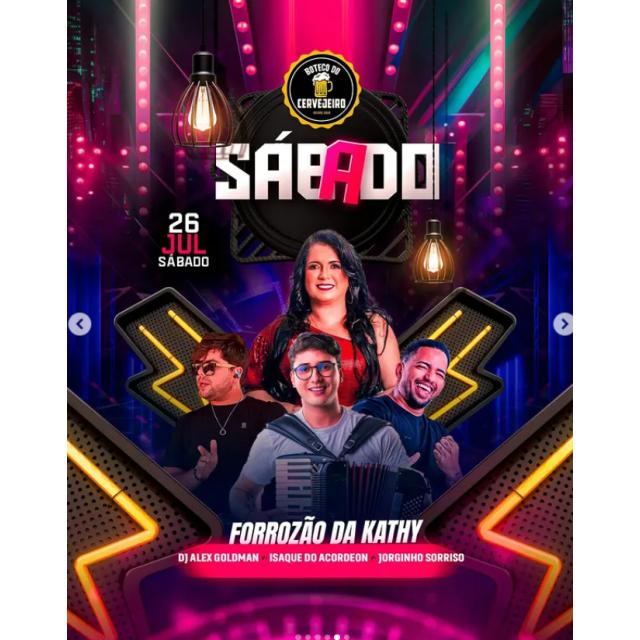 Sábado de forró com Forrozão da Kathy
