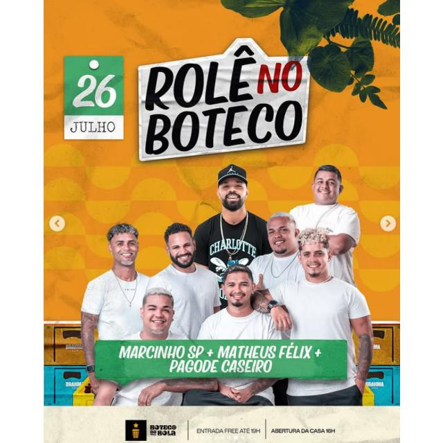 Sábado é dia de rolê no Boteco