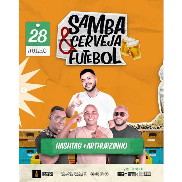 Segunda com samba, cerveja e futebol