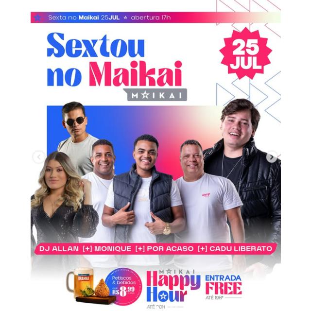 Sextou com Por Acaso, Monique, Cadu Liberato e DJ Allan