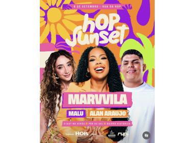 Hop Sunset com Marvvila, Malu e Alan Araújo