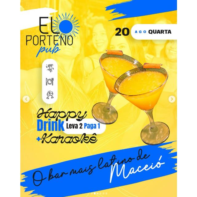 Happy Drink e Karaokê