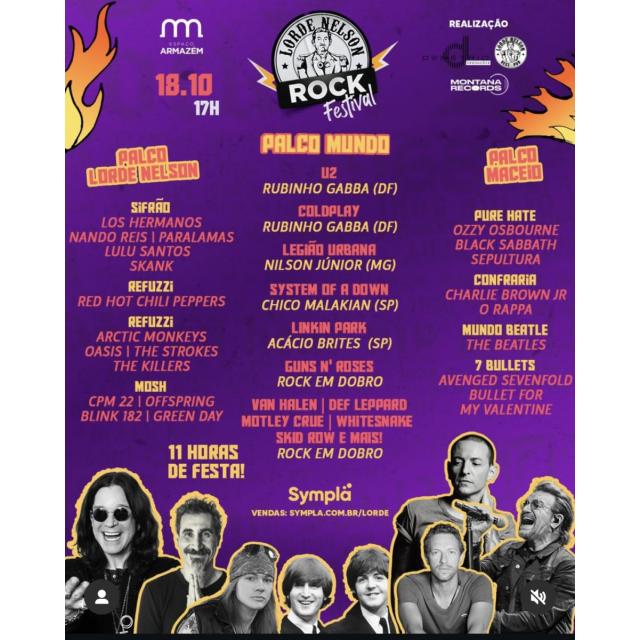 Lorde Nelson Rock Festival 2025 – Line Up Oficial