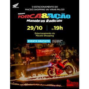 Manobras radicais invadem o Maceió Shopping com o show Força & Ação