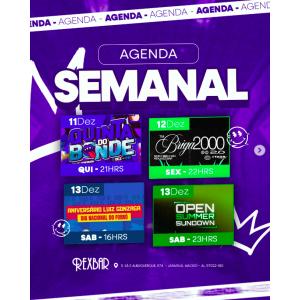 Funk, pop, forró e música eletrônica movimentam a agenda do Rex Bar durante este fim de semana