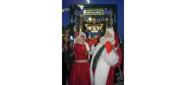 Em Alagoas, O Boticário leva atração natalina para a orla urbana de Maceió e Centro Histórico de Penedo