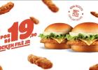 Bob’s aposta na força do frango e lança Dupla Chicken Filé Jr por R$ 19,90