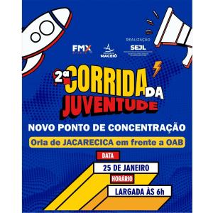 2ª Corrida da Juventude tem novo local de largada na Orla de Jacarecica