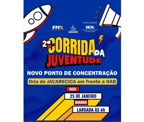 2ª Corrida da Juventude tem novo local de largada na Orla de Jacarecica