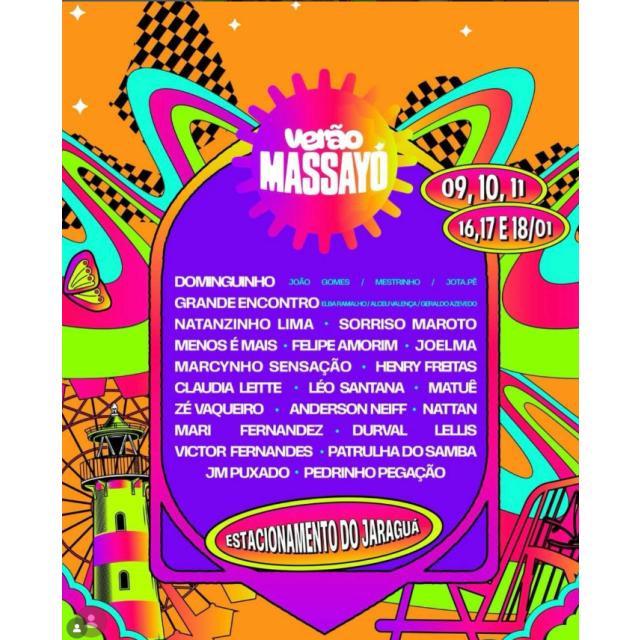 Verão Massayó – Programação Completa