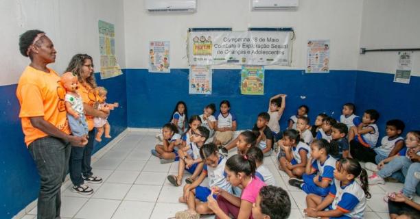 Maio Laranja promove ações de conscientização para crianças de escola municipal