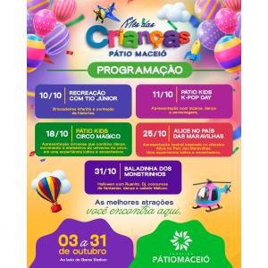 DIA DAS CRIANÇAS NO SHOPPING PÁTIO