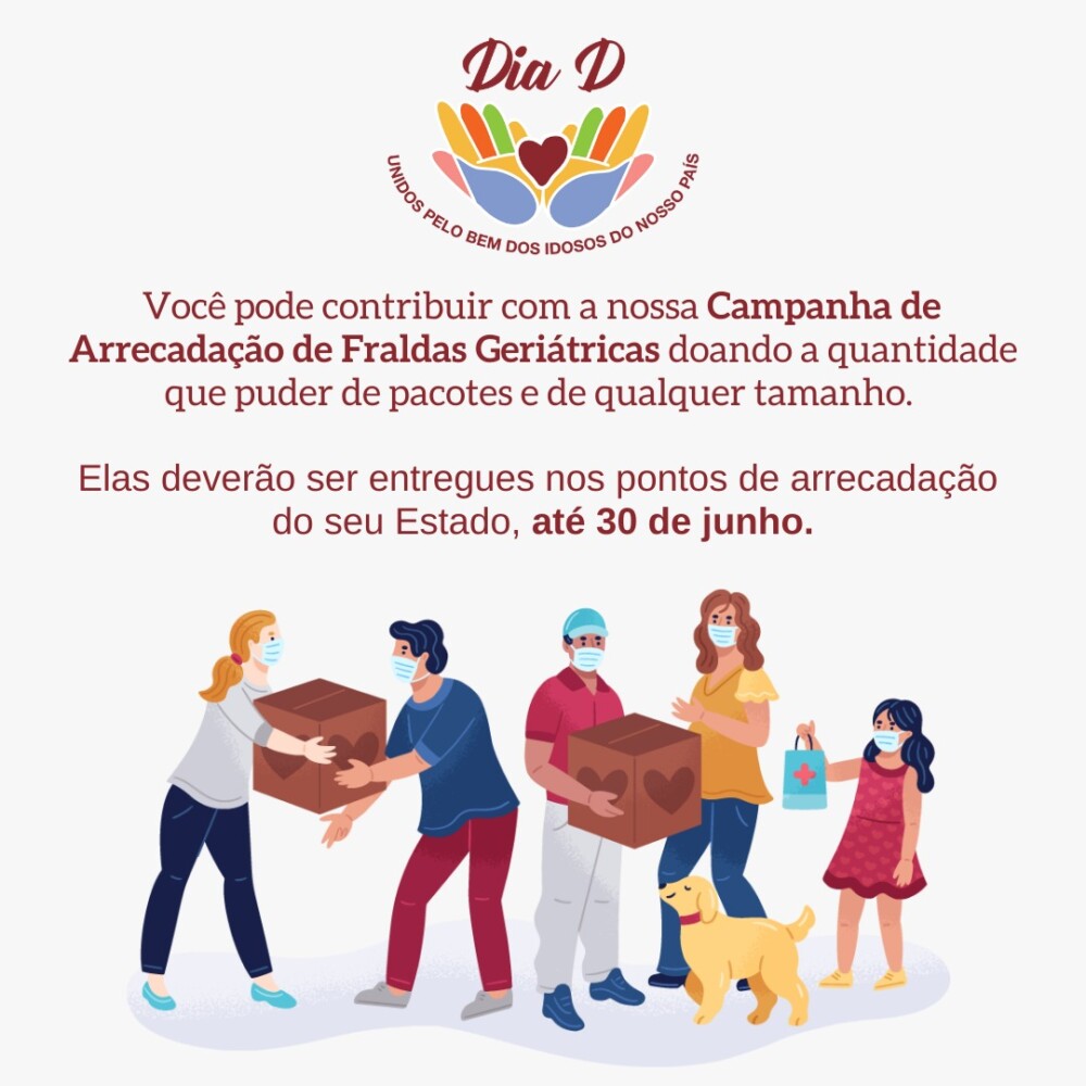 PVCC lança campanha de arrecadação de fraldas geriátricas para doar em abrigos de Maceió e Arapiraca