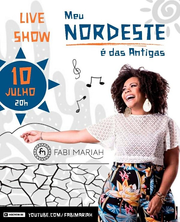 “Meu Nordeste é das antigas”: live de Fabi Mariah promete animar alagoanos na noite desta sexta-feira