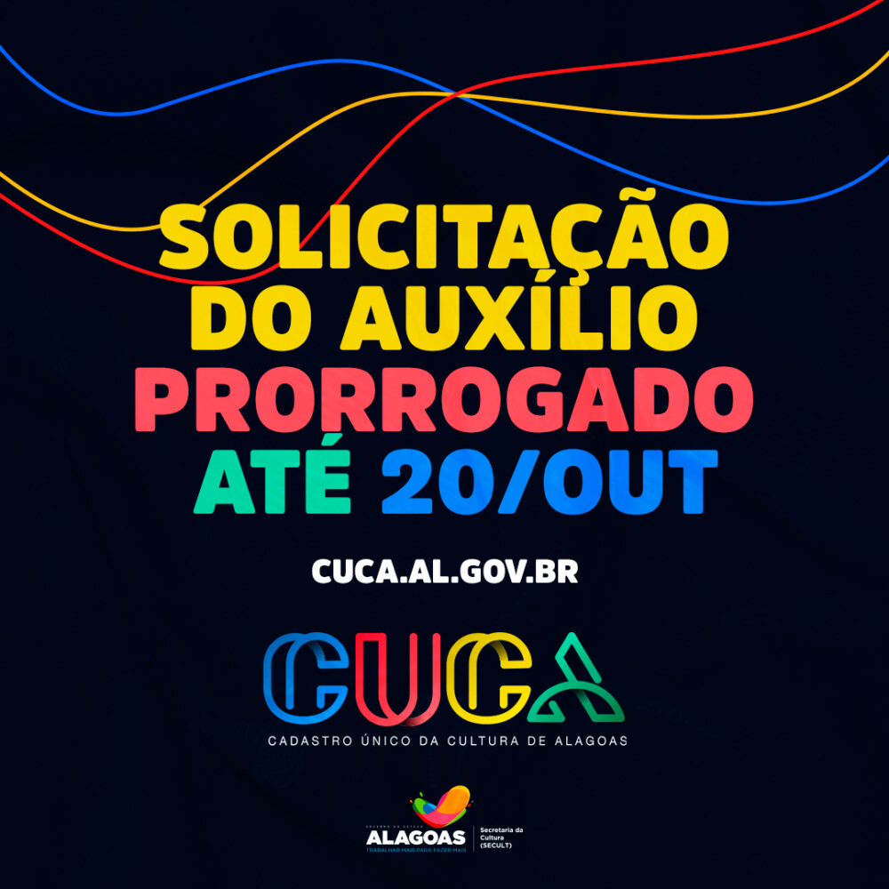 Interessados no auxílio emergencial da cultura têm até o dia 20 de outubro para efetuar cadastro no Cuca