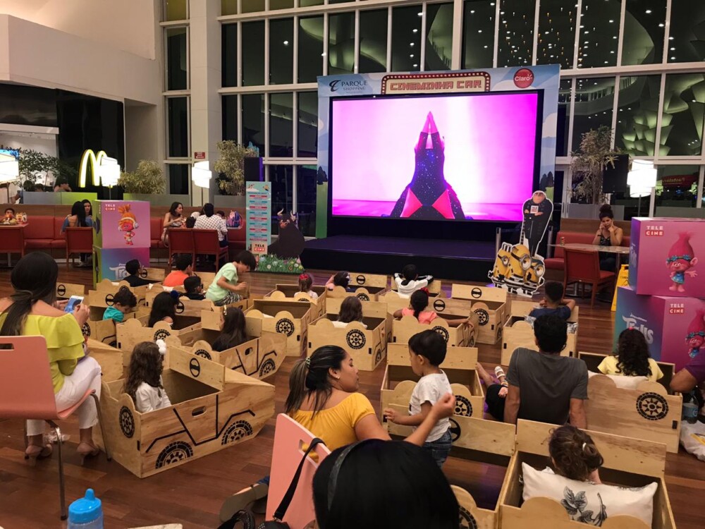 Cineminha “Drive In” traz filmes gratuitos para a garotada no Parque Shopping