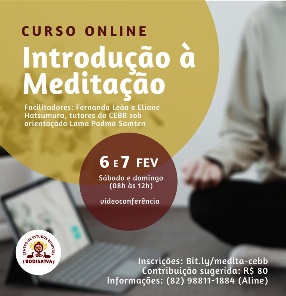 Curso online de Introdução à Meditação com o CEBB Maceió