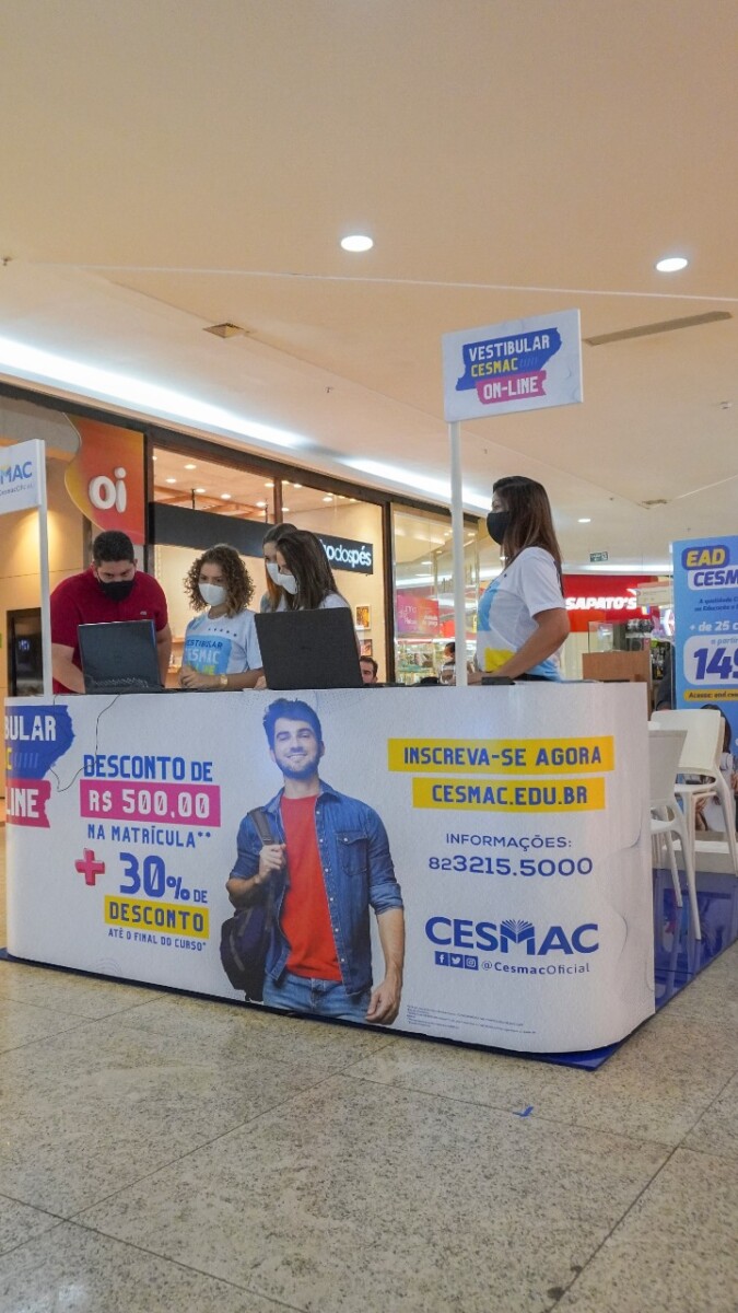Colaboradores do Maceió Shopping tem desconto nas mensalidades do CESMAC