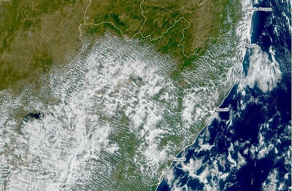 Sala de Alerta emite novo aviso meteorológico para pancadas de chuva em regiões de AL