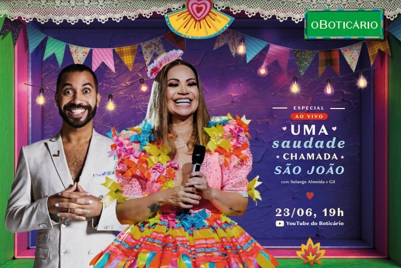 O Boticário traz Gil do BBB para celebrar São João em live show de Solange Almeida