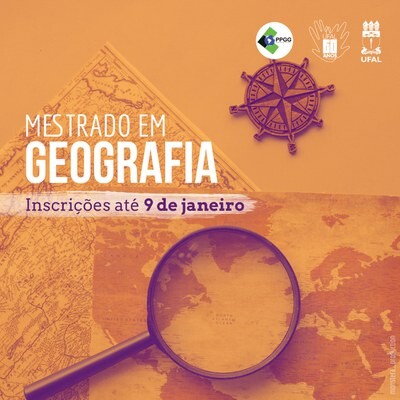 Ufal está com inscrições abertas até janeiro para mestrado em Geografia