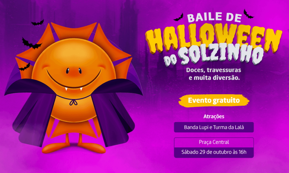 Maceió Shopping realiza, no próximo dia 29 de outubro, seu  1º Baile de Halloween do Solzinho