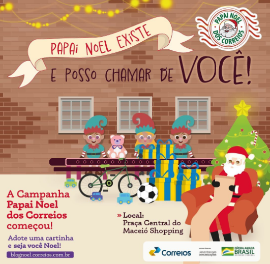 Participe da campanha Papai Noel dos Correios