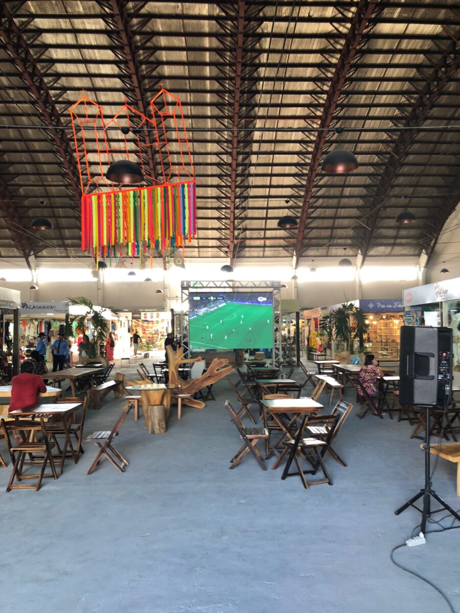 Mercado das Artes 31 monta arena para jogos da Copa da Mundo