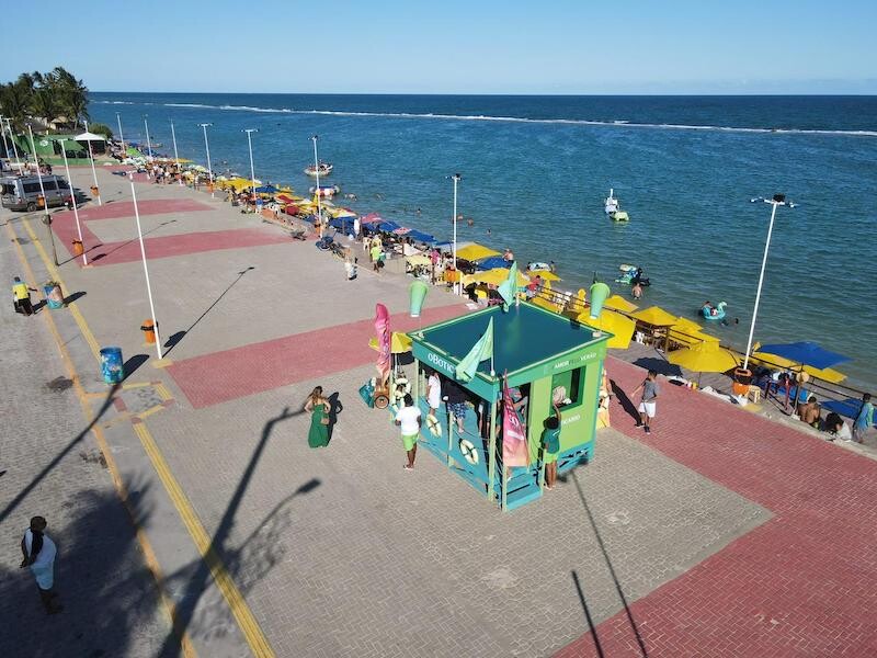 Verão Boticário monta espaço instagramável na Barra de São Miguel