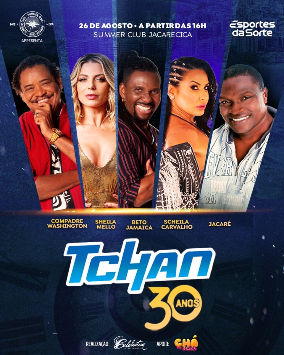 Maceió receberá turnê ‘É o Tchan 30 anos”; Show será realizado no Summer Club – em Jacarecica