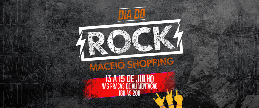 Dia do Rock – Shopping realiza edição especial do projeto Música na Praça
