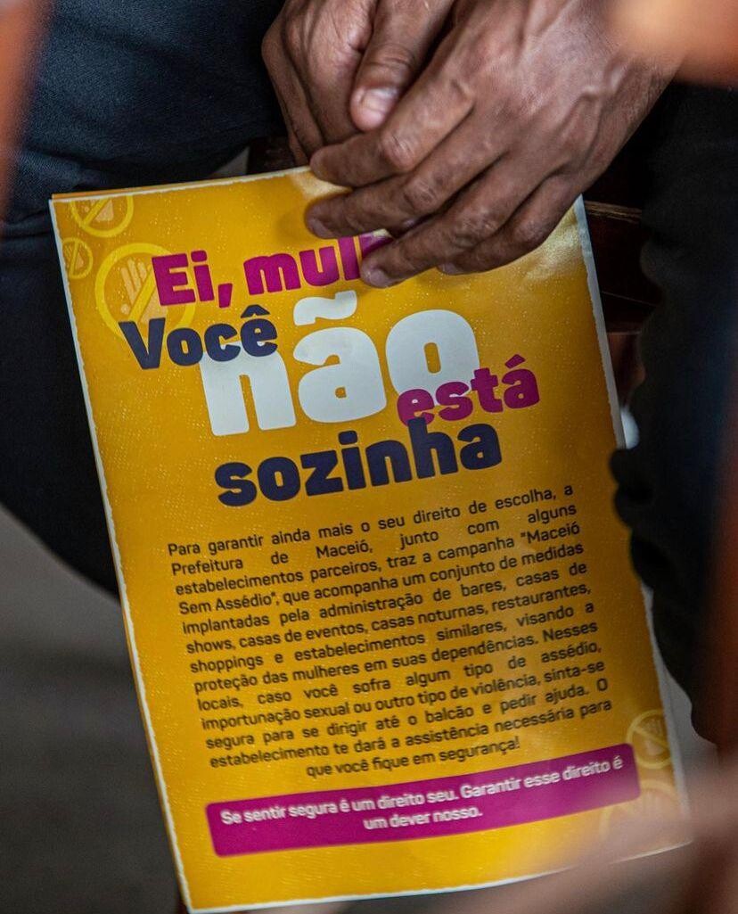 Prefeitura de Maceió lança campanha para combater o assédio às mulheres nos meios de transporte