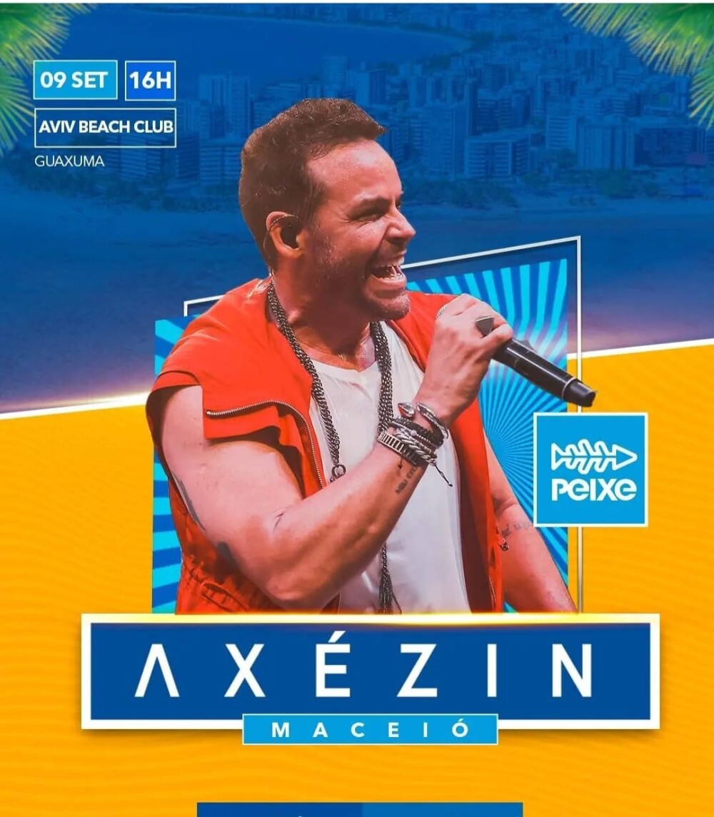 Maceió recebe projeto Axézin, com Alexandre Peixe; Festa acontece dia 09 de setembro, em Guaxuma