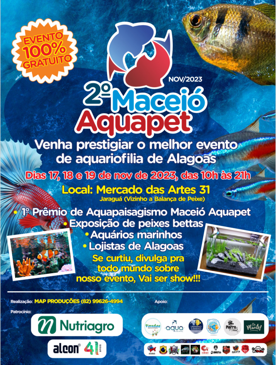 Maceió receberá o 2º Aquapet no próximo final de semana