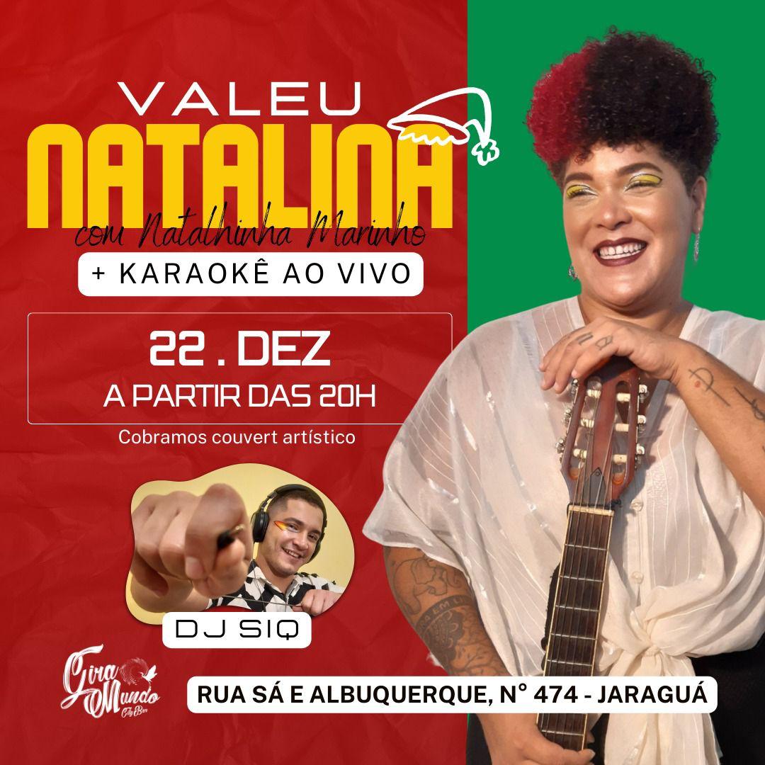 “Valeu Natalina” anima a noite no Gira Mundo City Bar com Natalhinha Marinho, Adriano Diamarante e DJ SiQ